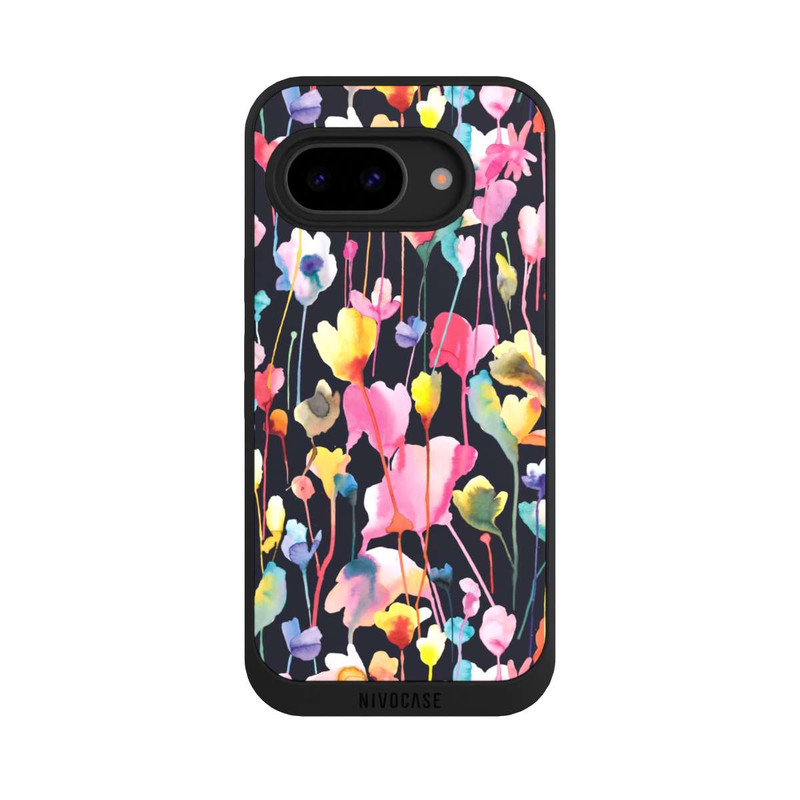 Pixel 9 a NIVOpure Fleurs sauvages Noir