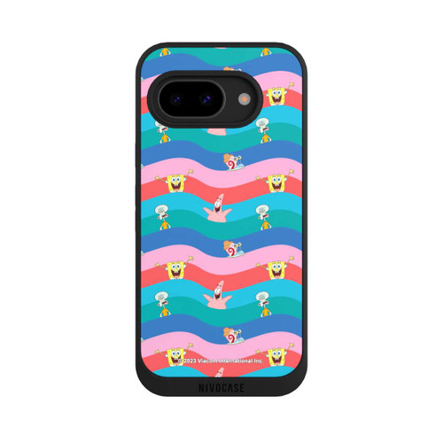 Google Pixel 9a NIVOpure Spongebob Freunde Bunte Wellen