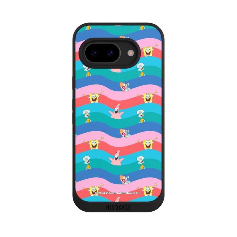Pixel 9 a NIVOpure Spongebob Freunde Bunte Wellen
