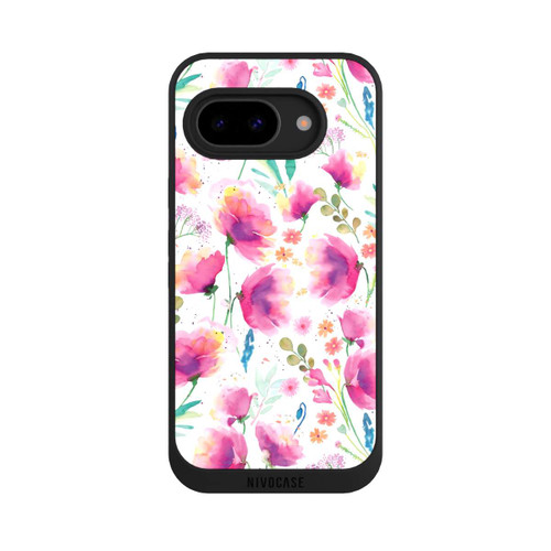 Google Pixel 9a NIVOpure Coquelicots abstraits aquarelle