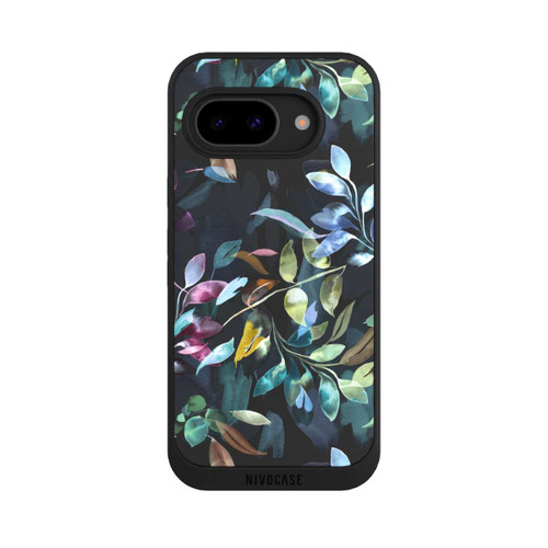 Google Pixel 9a NIVOpure Watercolor Mystic Leaves Black