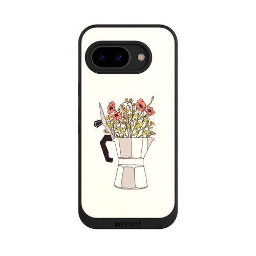 Google Pixel 9a NIVOpure Moka Blumen