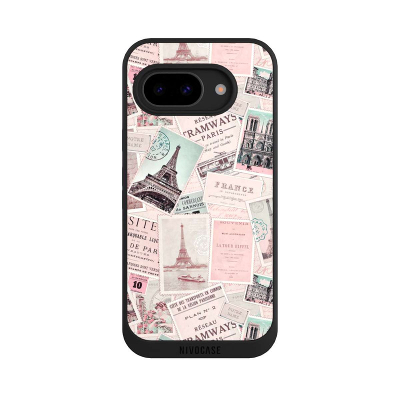 Pixel 9 a NIVOpure Vintage Paris Postcards Pattern