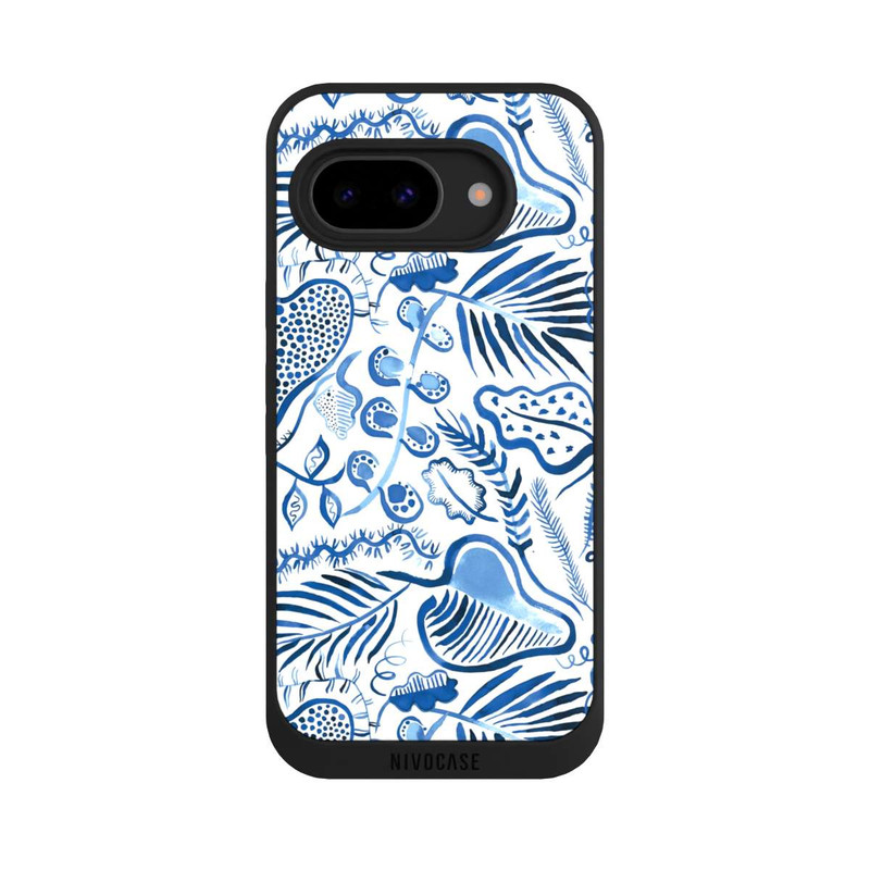 Pixel 9a NIVOpure Tropical Forest Leaves Blue
