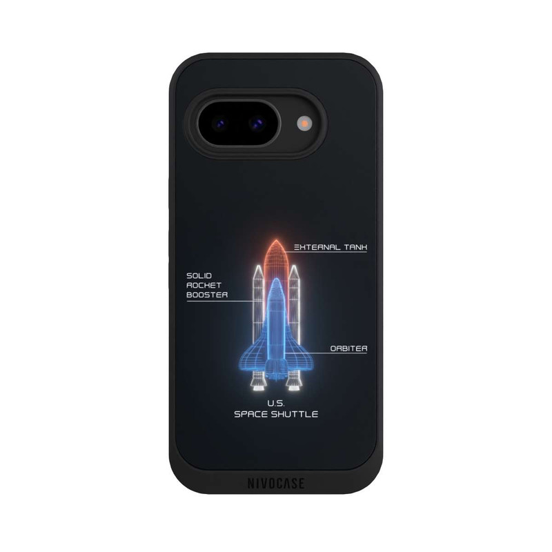 Pixel 9a NIVOpure Space Shuttle Wireframe