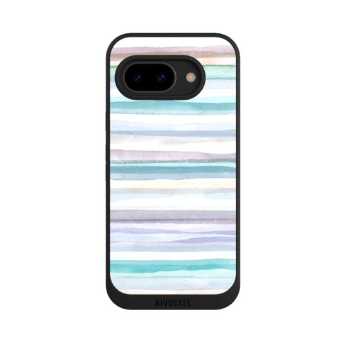 Google Pixel 9a NIVOpure Pastellfarbene Streifen Blau