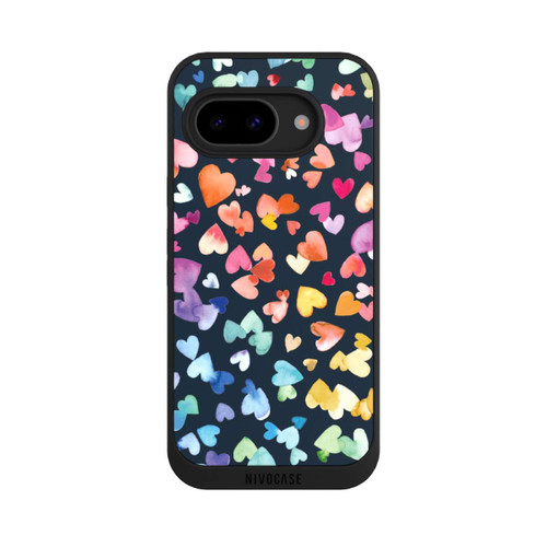 Google Pixel 9a NIVOpure Coeurs de la Saint-Valentin noirs