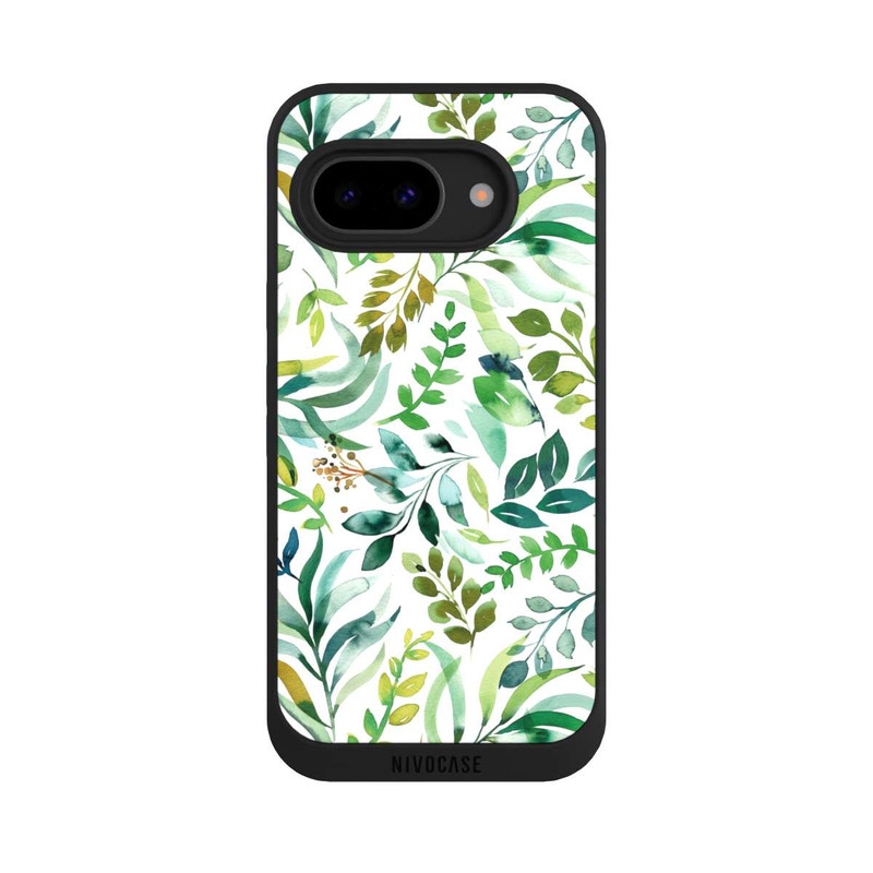 Pixel 9 a NIVOpure Aquarell Palmenblätter Botanisch Grün
