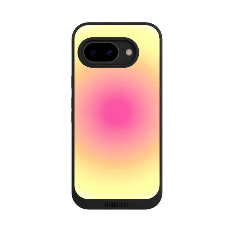 Pixel 9 a NIVOpure Aura jaune rose cercle