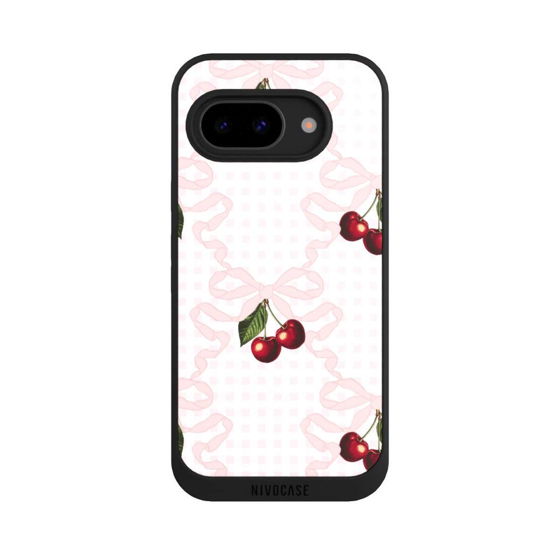 Pixel 9 a NIVOpure Motif cerise rose