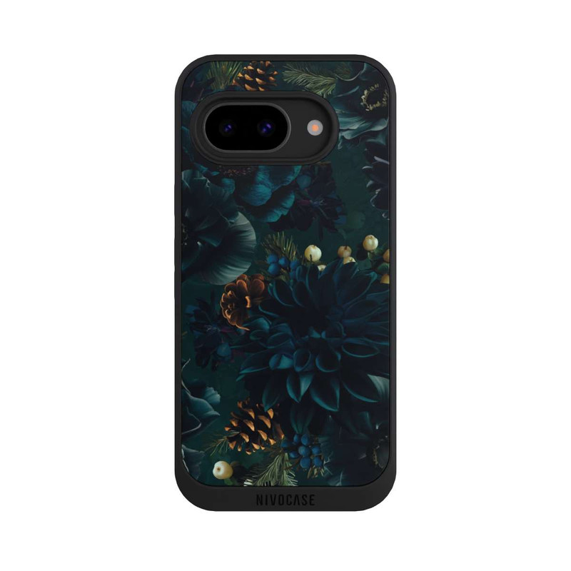 Pixel 9a NIVOpure Flowers Pattern Green and Blue