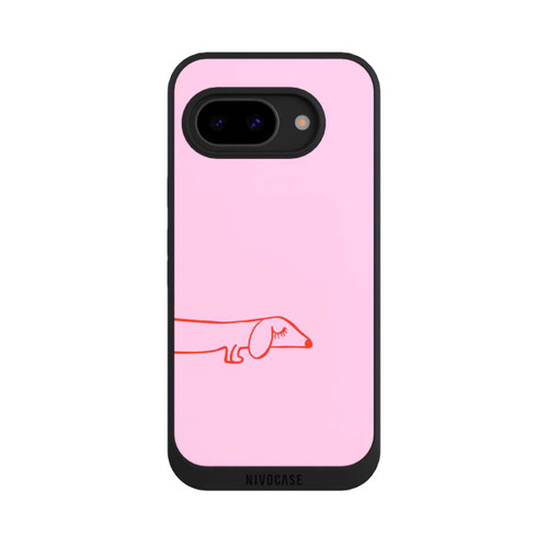 Google Pixel 9a NIVOpure Dachshund Illustration Pink
