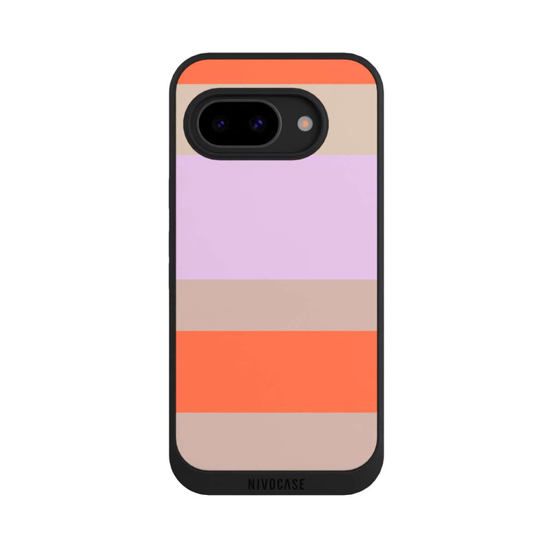 Pixel 9a NIVOpure Moca Lila Orange Stripes