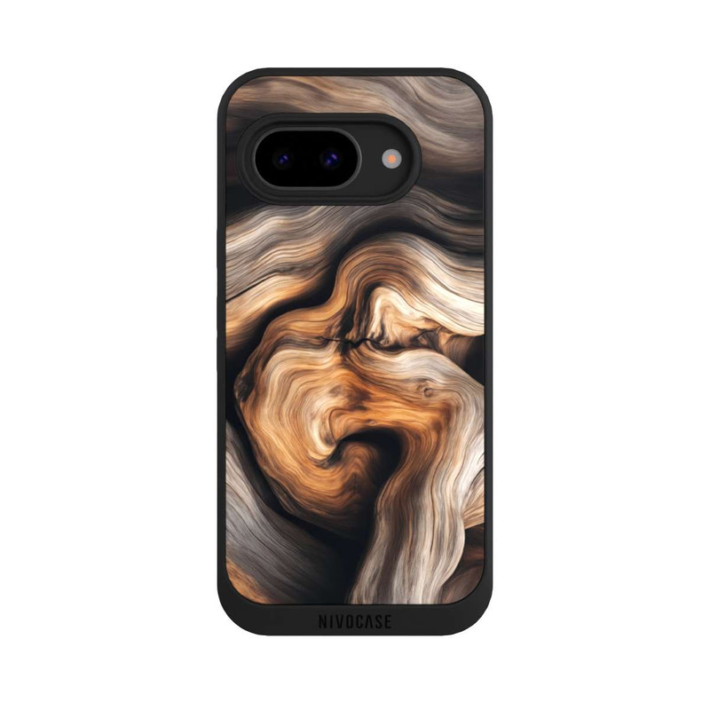 Pixel 9a NIVOpure Rustikales Holz mit KI