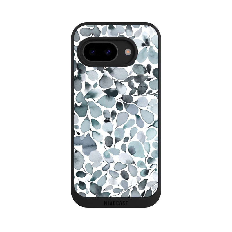Pixel 9 a NIVOpure Eucalyptus Watercolor Leaves Grey