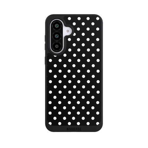 Samsung Galaxy A56 5G NIVOpure Polka Dots Schwarz und Weiß