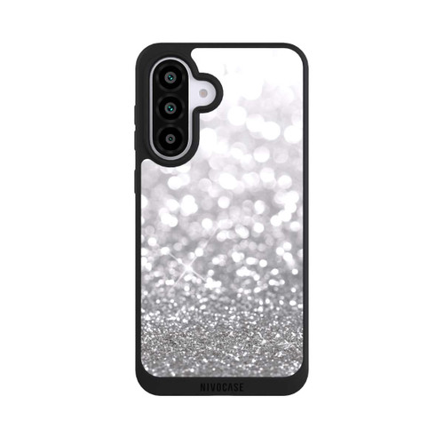 Samsung Galaxy A56 5G NIVOpure Pluie de Paillettes Argentées Look