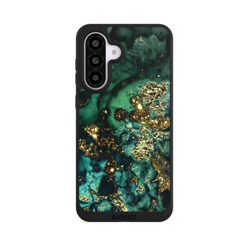 Samsung Galaxy A56 5G NIVOpure Cyan Glitzer Marmorlook