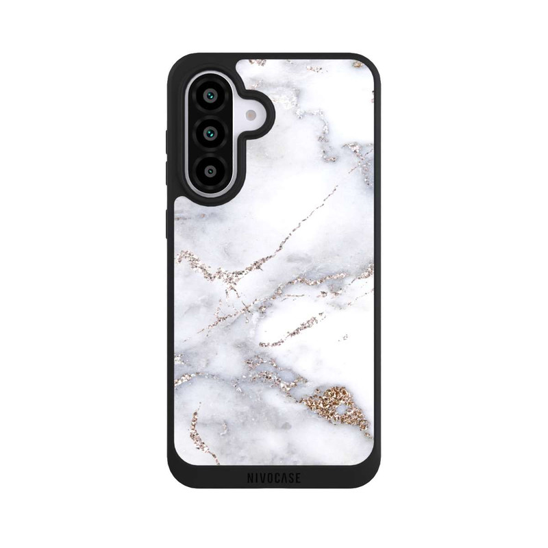 Galaxy A56 5G NIVOpure Marbre Argent Scintillant Look