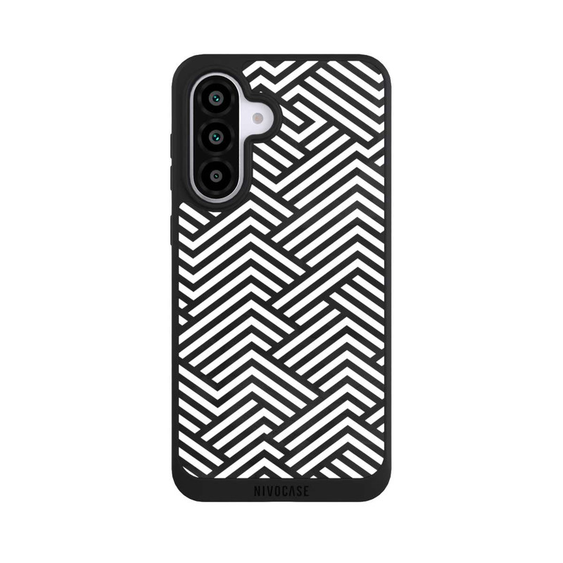 Galaxy A56 5G NIVOpure Schwarz und Weiß ZigZag