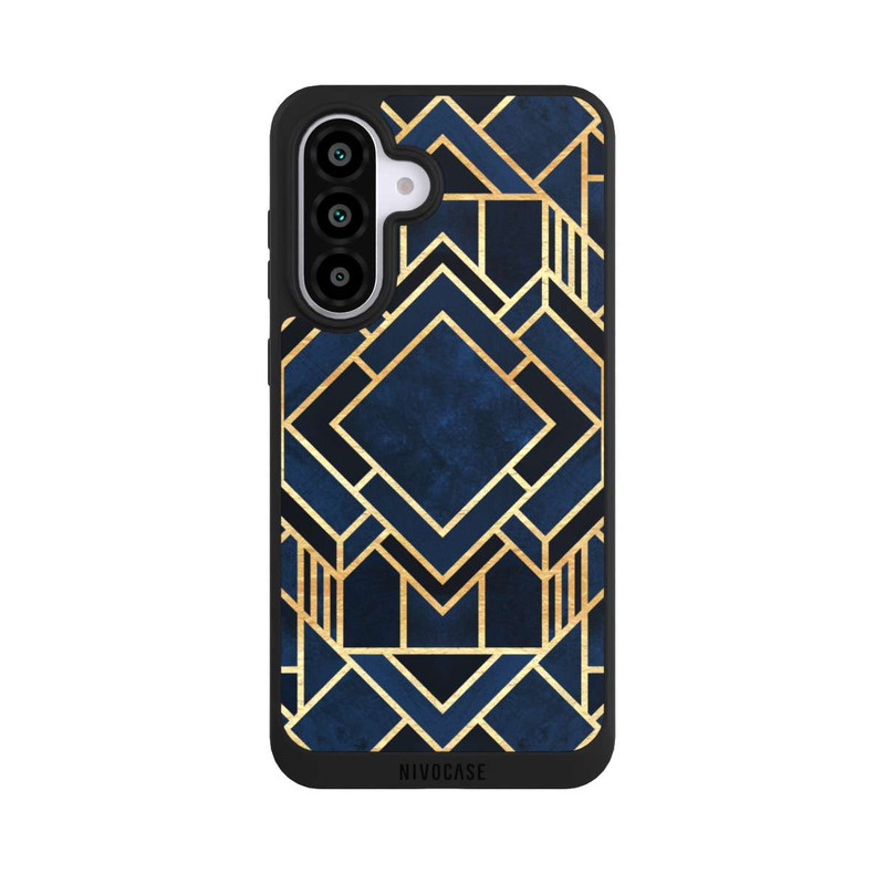 Galaxy A56 5G NIVOpure Impression Art Déco Bleu Or