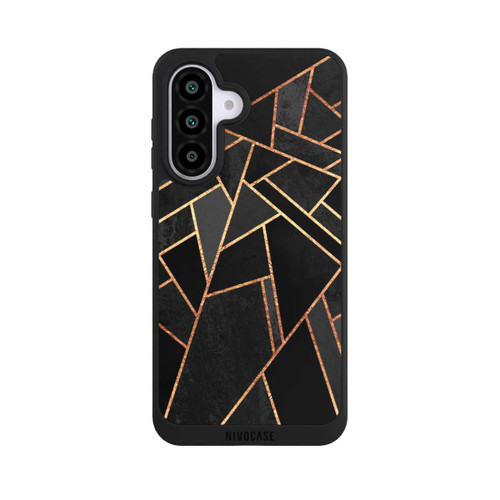 Samsung Galaxy A56 5G NIVOpure Schwarze Nacht Gold Druck