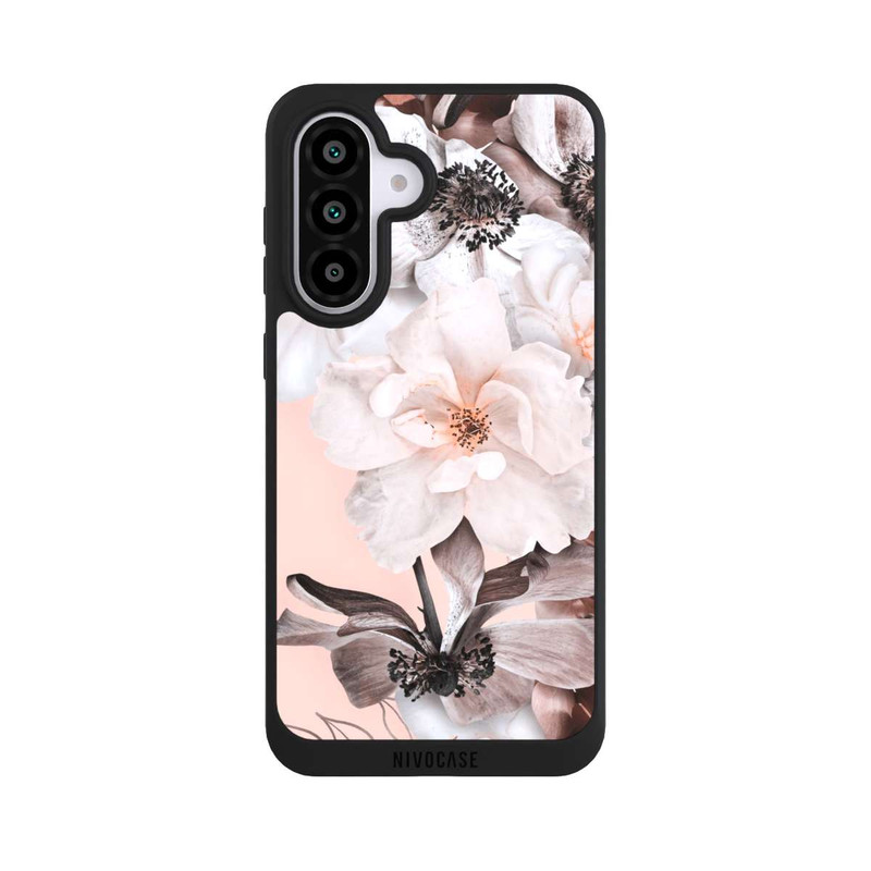 Galaxy A56 5G NIVOpure Mur de fleurs roses