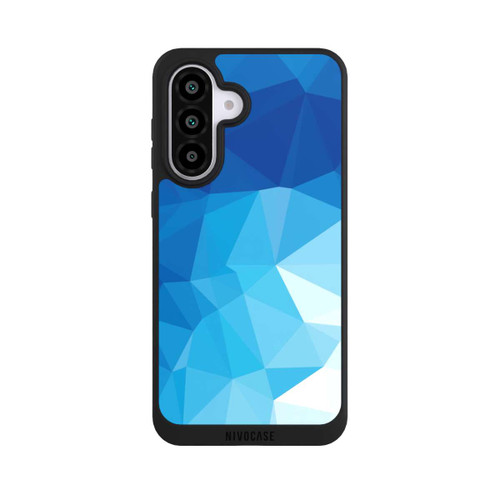 Samsung Galaxy A56 5G NIVOpure Polygonales blaues Mosaik