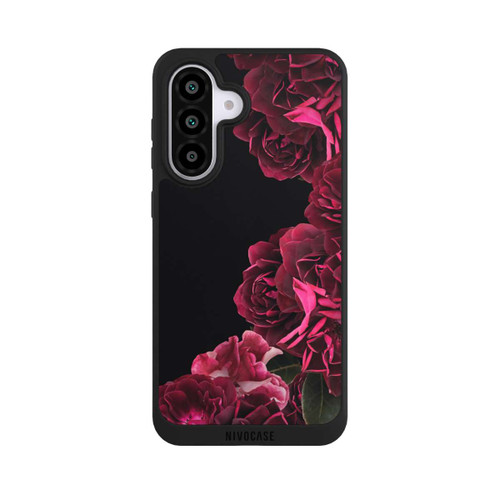 Samsung Galaxy A56 5G NIVOpure Vintage Rosen auf Schwarz