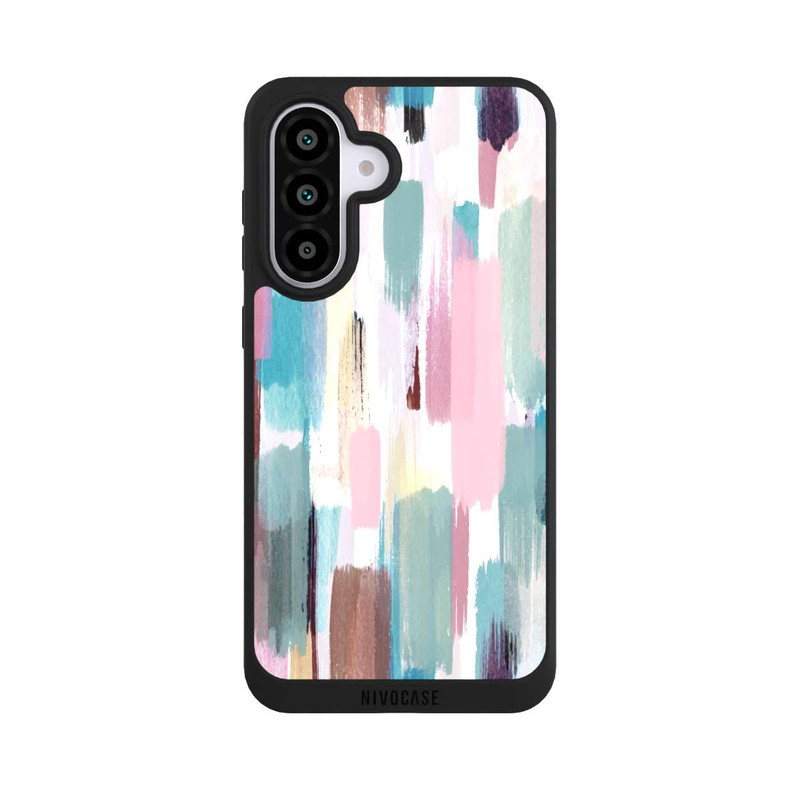 Galaxy A56 5G NIVOpure Coups de pinceau abstraits Nuances pastel