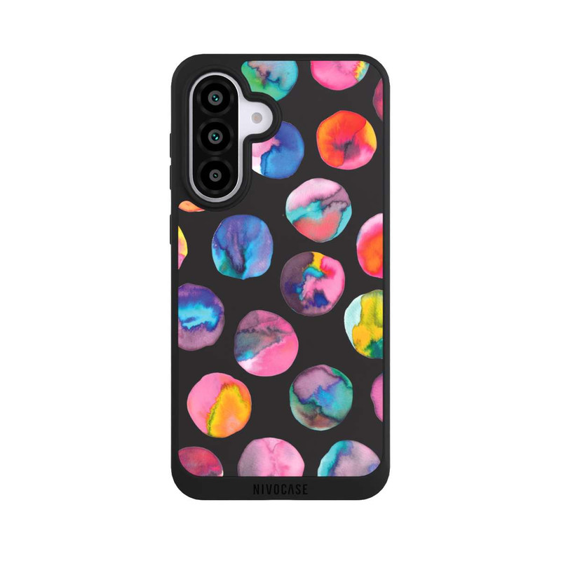 Galaxy A56 5G NIVOpure Marbres d'encre colorés points noirs