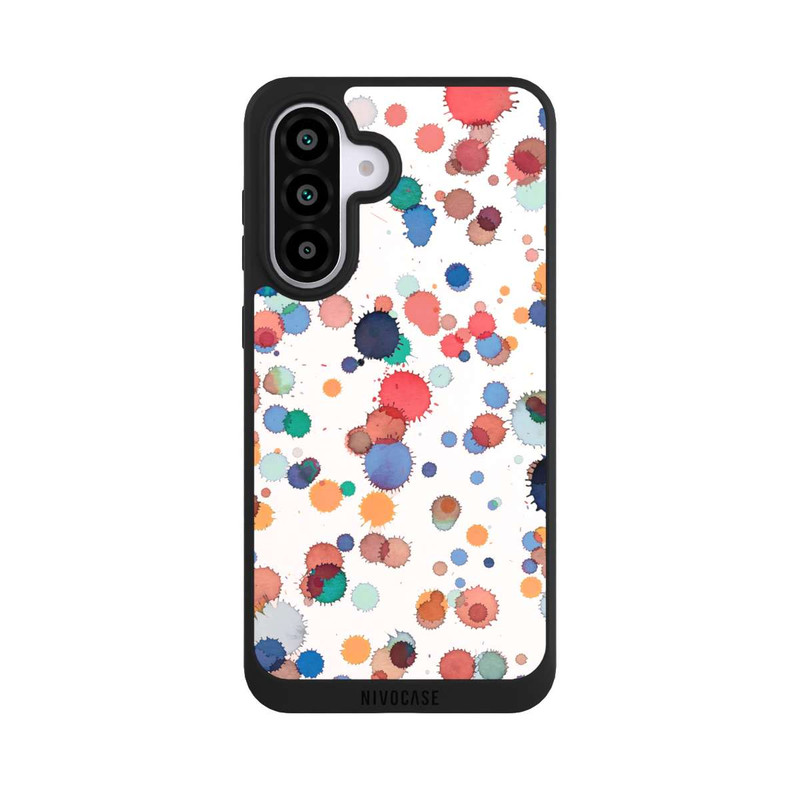 Galaxy A56 5G NIVOpure Gouttes Aquarelle Texture Bleu Jaune