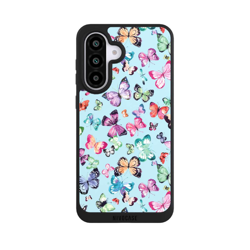 Galaxy A56 5G NIVOpure Butterflies Pink Orange Blue