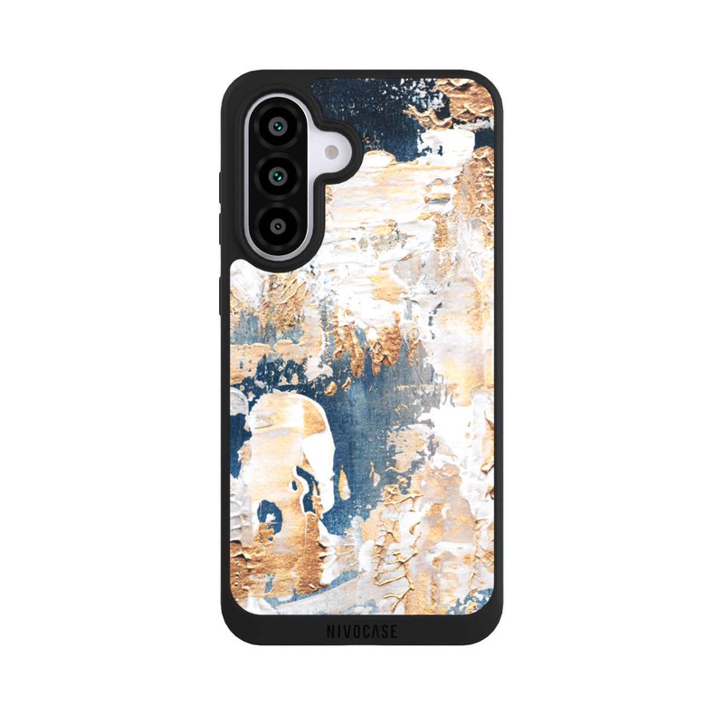 Galaxy A56 5G NIVOpure Abstraction Bleu et Or
