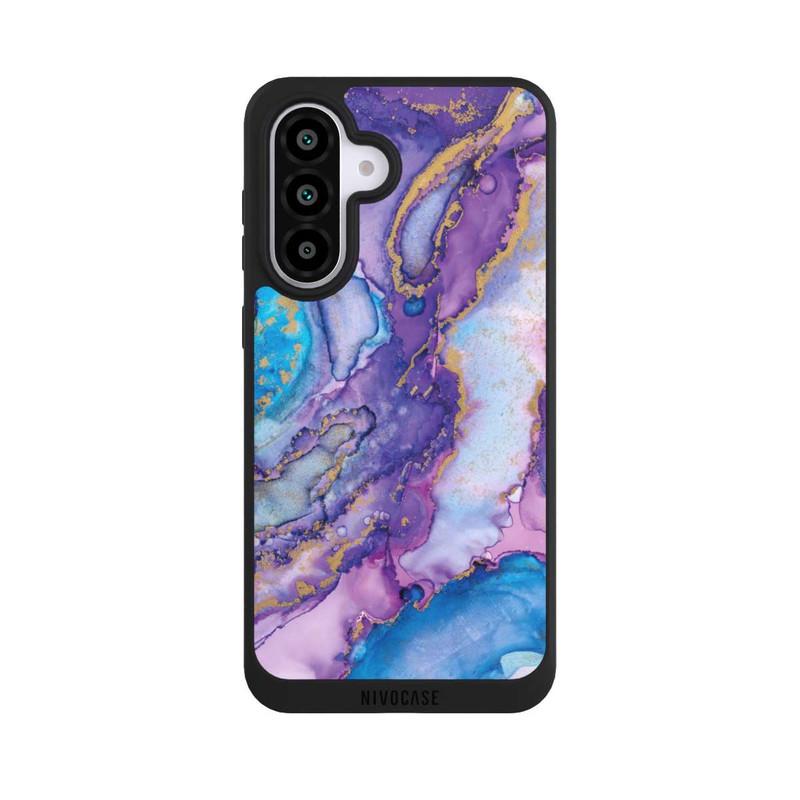 Galaxy A56 5G NIVOpure Encre tourbillonnante violette et bleue