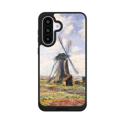 Samsung Galaxy A56 5G NIVOpure Tulip Fields with the Rijnsburg Windmil by Claude Monet