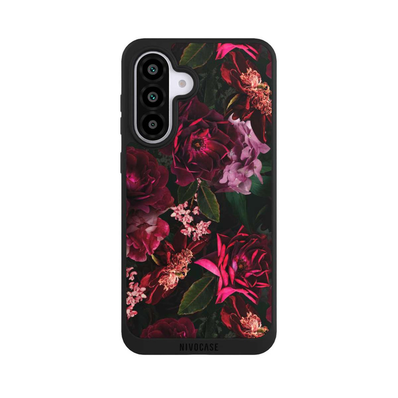 Galaxy A56 5G NIVOpure Dunkelrote und rosa Blüten