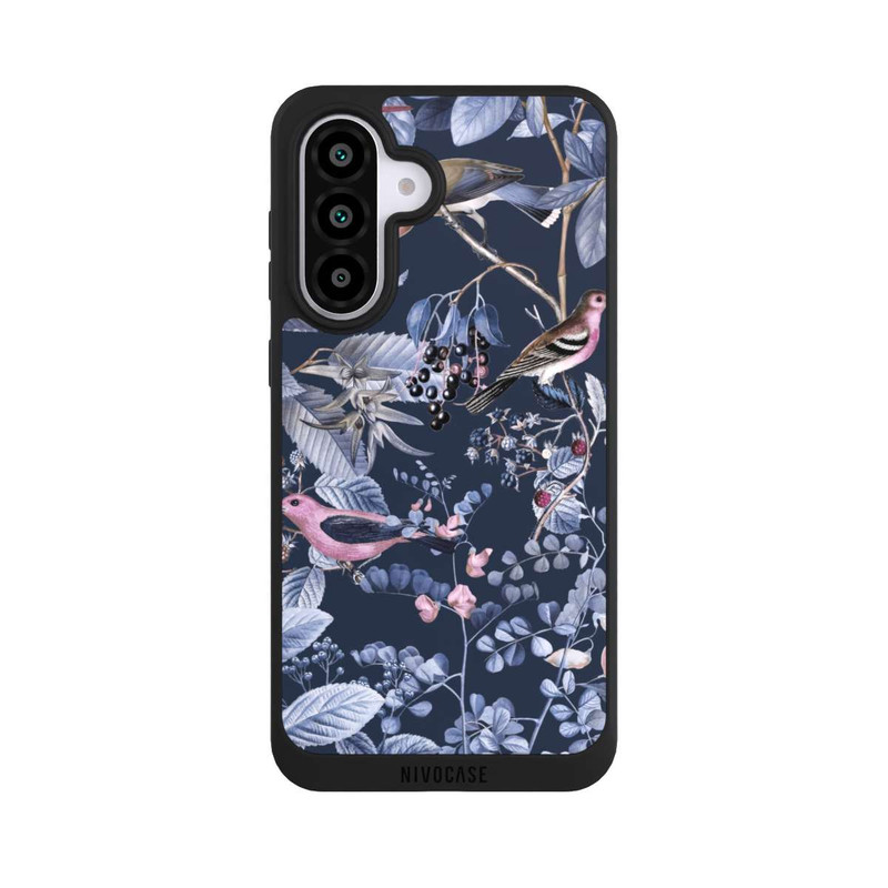 Galaxy A56 5G NIVOpure Oiseaux et Baies Bleu