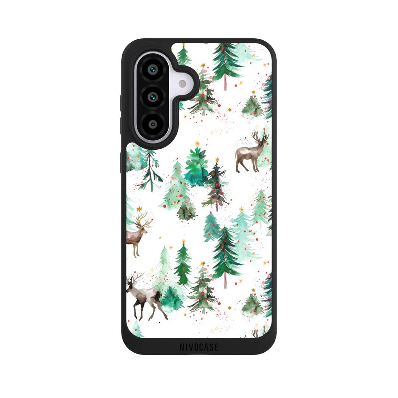 Galaxy A56 5G NIVOpure Hirsche und Winterweihnachtsbäume