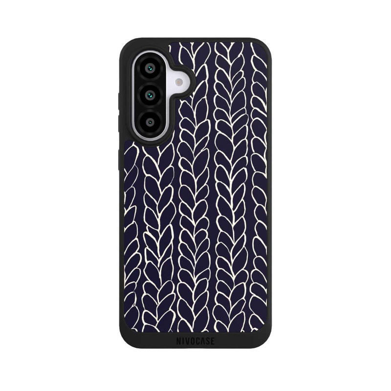 Galaxy A56 5G NIVOpure gezeichnete Wollzöpfe Marine