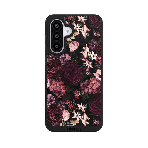 Samsung Galaxy A56 5G NIVOpure Blumentapete dunkelviolett