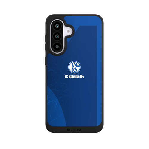 Samsung Galaxy A56 5G NIVOpure Schalke 04 Blauer Hintergrund Mit Logo