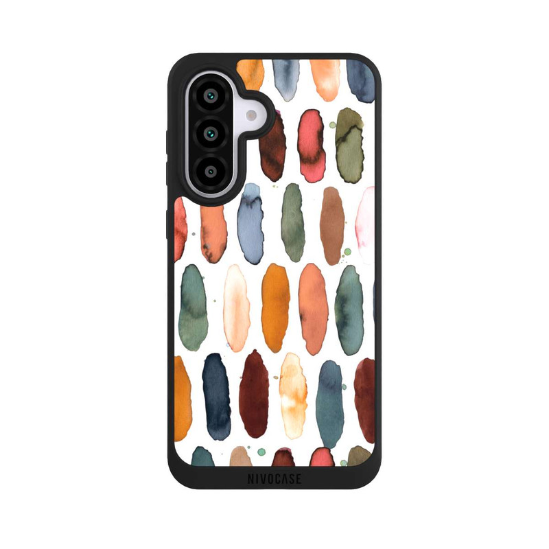 Galaxy A56 5G NIVOpure Watercolor Dashes Mineral Terracotta