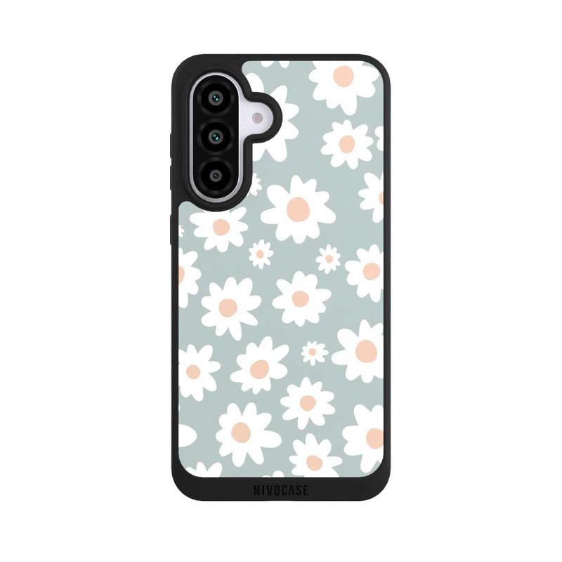Galaxy A56 5G NIVOpure Gänseblümchen Muster grün