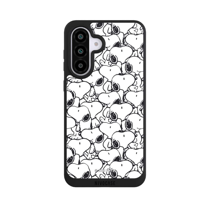 Galaxy A56 5G NIVOpure Snoopy Muster Schwarz und Weiß