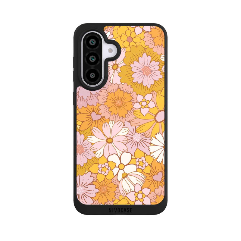 Galaxy A56 5G NIVOpure Retro Flower Walpaper Yellow