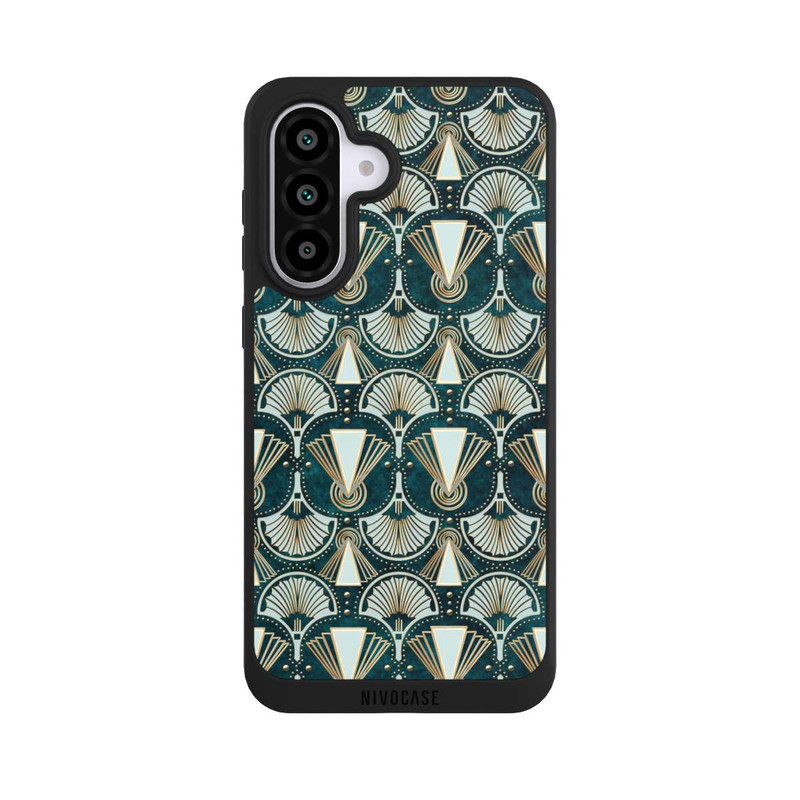 Galaxy A56 5G NIVOpure Art Deco Green Pattern