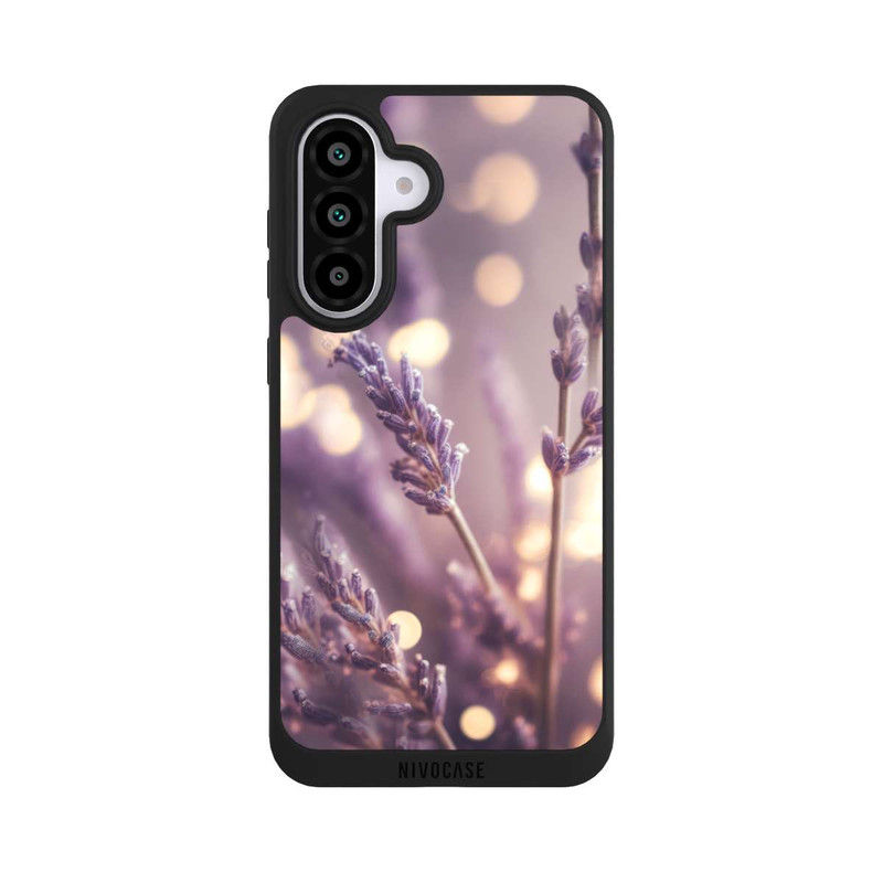 Galaxy A56 5G NIVOpure Lavande en gros plan avec IA