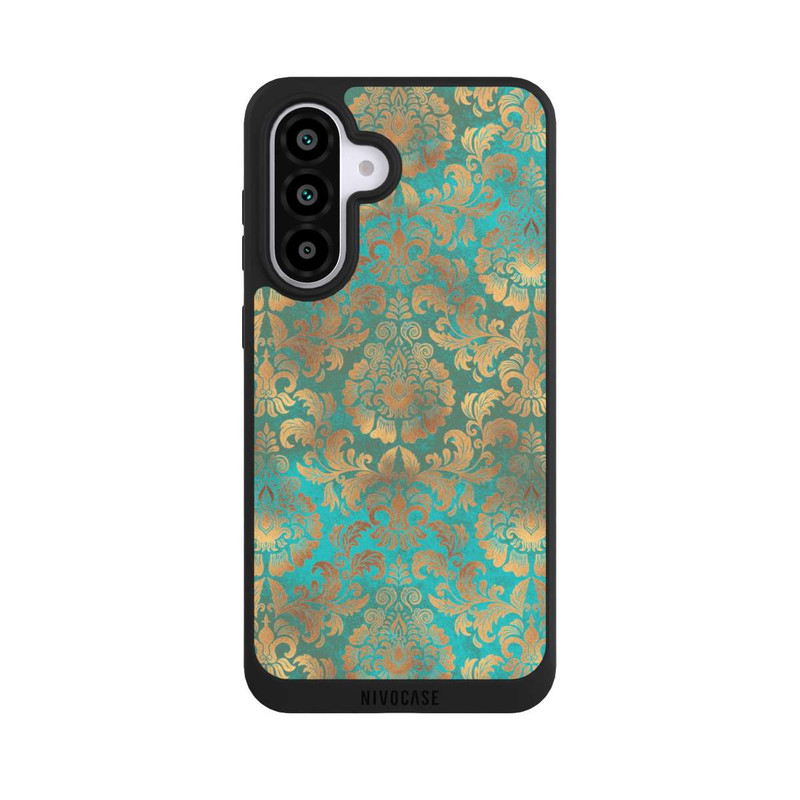 Galaxy A56 5G NIVOpure Papier Peint Damassé Turquoise