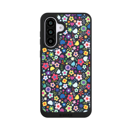 Samsung Galaxy A56 5G NIVOpure Psychedelic Flowers Multi Black